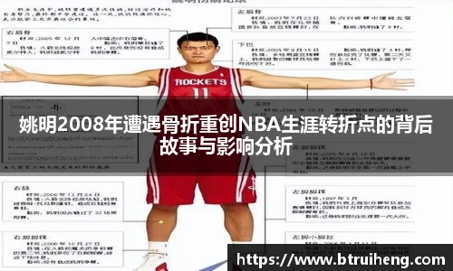 姚明2008年遭遇骨折重创NBA生涯转折点的背后故事与影响分析